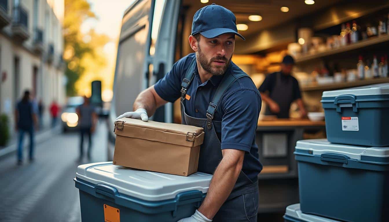 Illustration: Pourquoi opter pour un conteneur isotherme professionnel lors du transport alimentaire ?