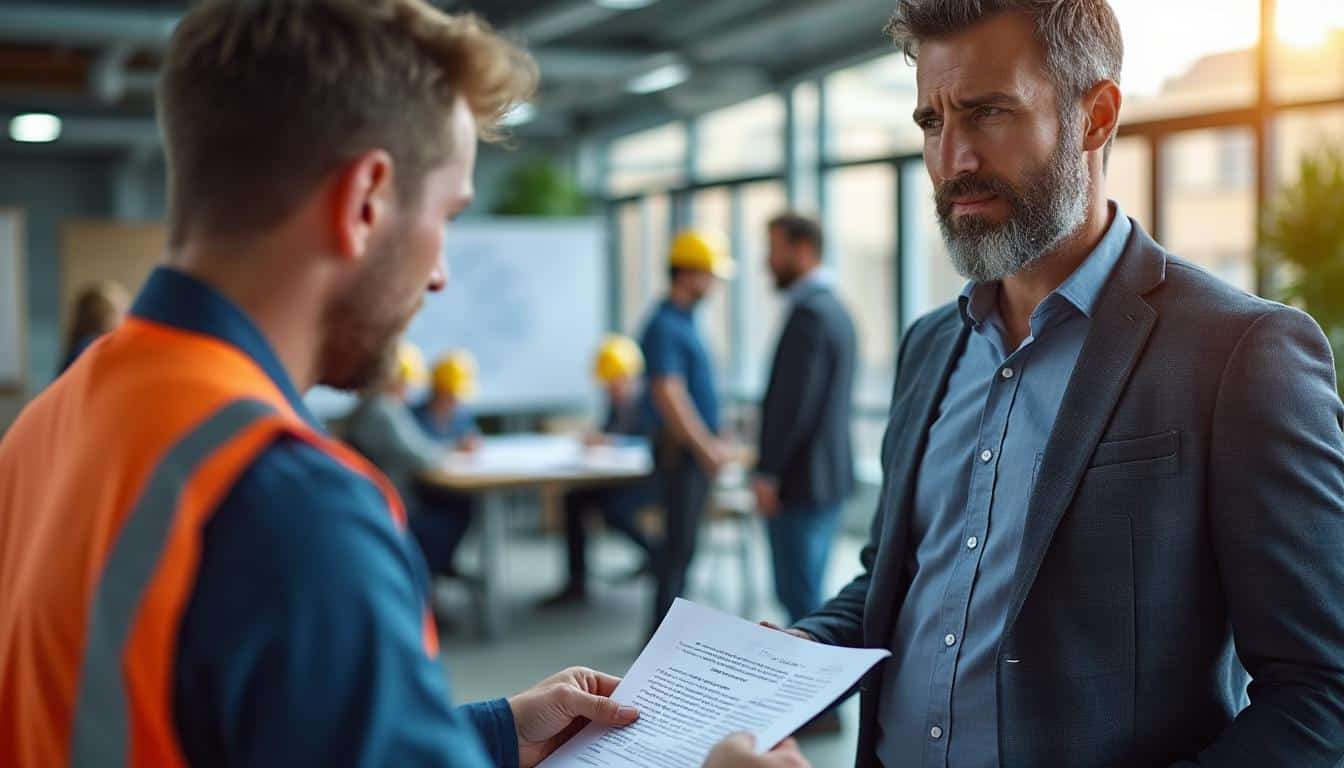 Illustration: Comprendre le préavis en cas de démission dans une entreprise du BTP de plus de 10 salariés