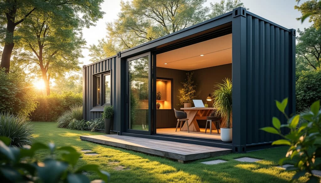 Container aménagé bureau : espace de travail modulable et mobile