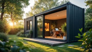 Container aménagé bureau : espace de travail modulable et mobile