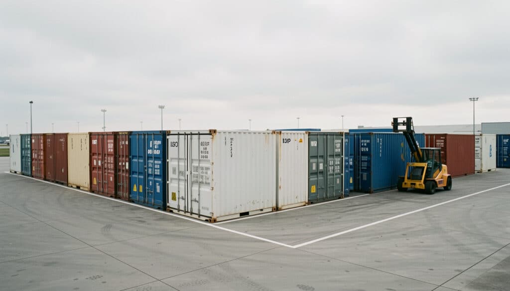 Dimensions des conteneurs maritimes et formats utiles