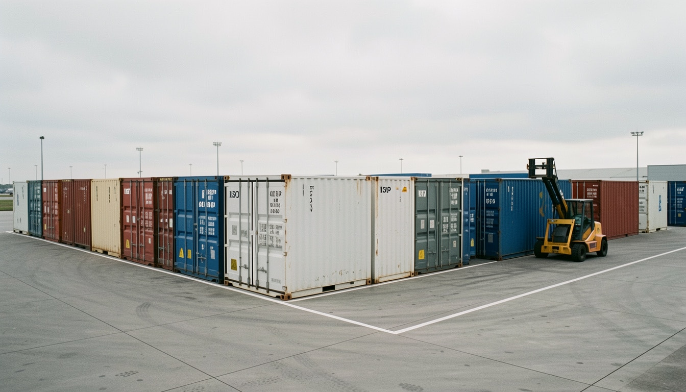 Dimensions des conteneurs maritimes et formats utiles