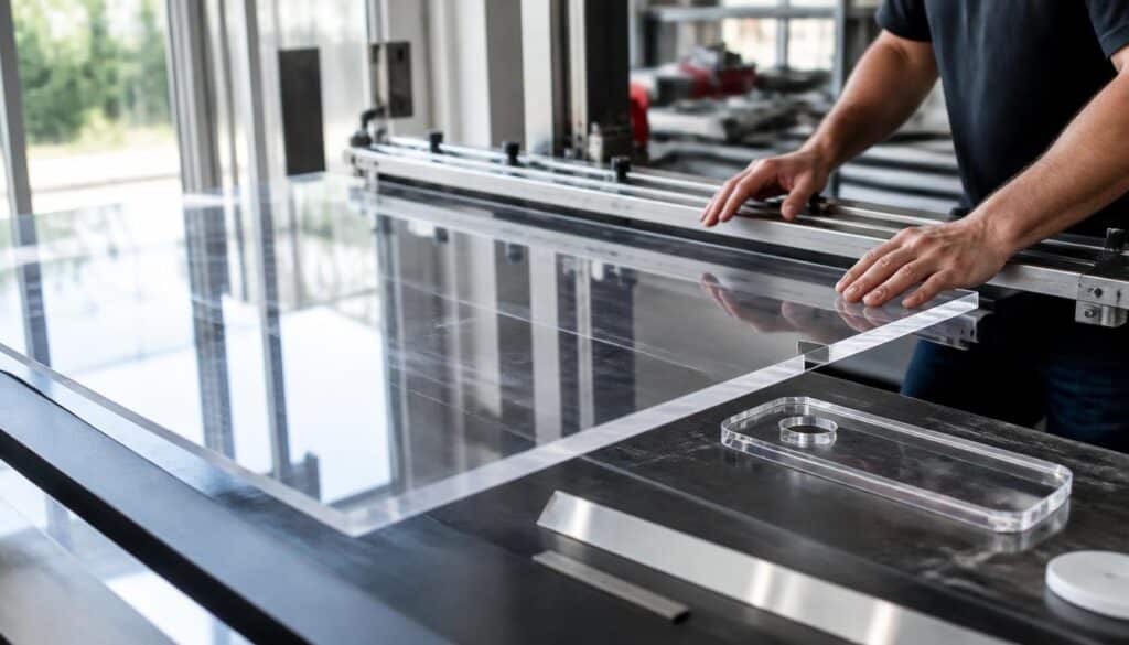 Usinage du plexiglas : coupe, pliage et finitions